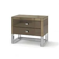 Тумба зеркальная с ящиками Ромни, бронза 54*40*65 см