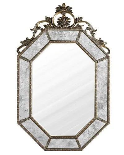 Зеркало настенное в раме Лидс Florentine Silver/19, серебро фото 5