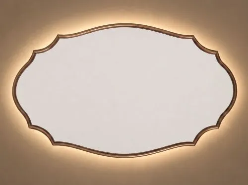 Antika Oval LED Bronze Зеркало в раме с подсветкой фото 2