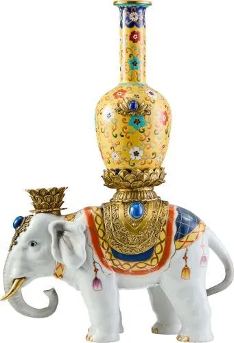 Ваза-подсвечник Слон 36х17х50см фото 4