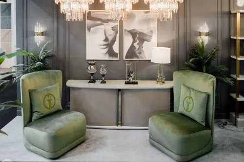 Кресло поворотное Грация(Grazia) 3 категория Garda Decor в интерьере, купить в Москве фото 8