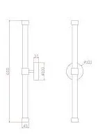 Настенный светильник (бра) Freya FR6108WL-L10G