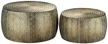 Столики интерьерные Мадагаскар, набор 2 предмета 60х60х32; 50х50х25см