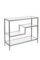 Консольный стол 1011-CS clear серебряный AllConsoles 100x35x80
