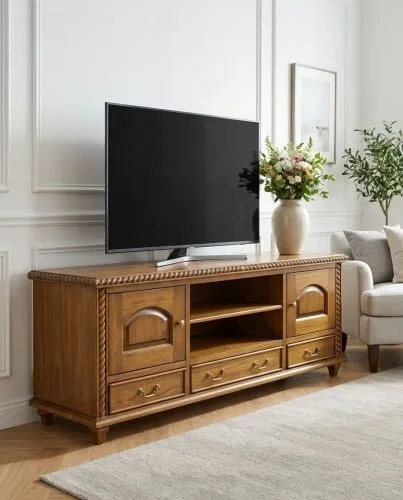 ТВ тумба из массива TVSRC-M (орех, 160х50х60 см)