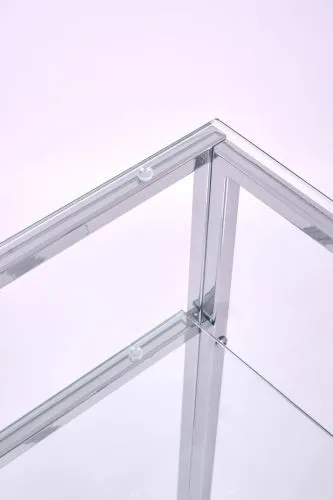 Консольный стол 1042-CS clear серебряный AllConsoles 100x25x80 фото 4
