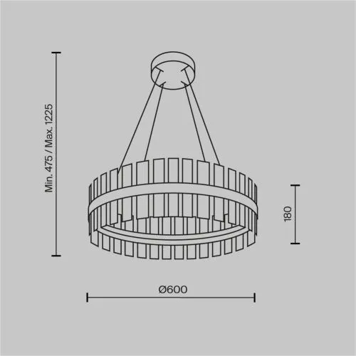 Подвесной светильник Maytoni MOD173PL-L45BS3K фото 5