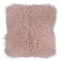 Подушка из меха ягненка, наполнитель - перо 41x41x10см