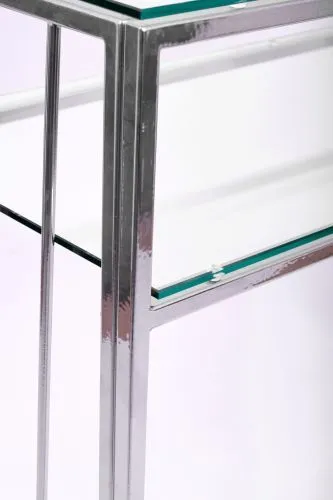 Консольный стол 1121-CS clear серебряный AllConsoles 100x35x80 фото 2