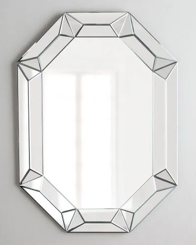Зеркало настенное в раме Джанет silver, серебро 81*4*55 см