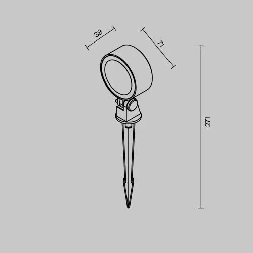 Ландшафтный светильник Outdoor O495FL-L10B3K фото 2