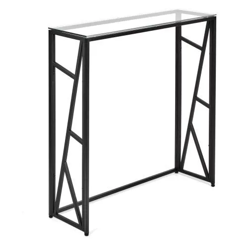 Консольный стол 1104-CB clear черный муар AllConsoles 80x25x80