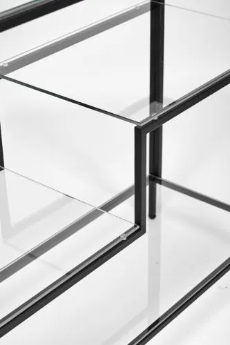 Консольный стол 1011-CB clear черный муар AllConsoles 100x35x80 фото 3