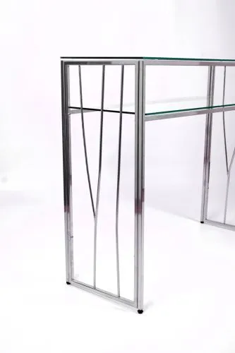 Консольный стол 1121-CS clear серебряный AllConsoles 100x35x80 фото 7