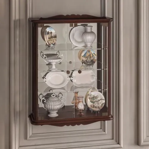 Витрина настенная Classic 46 Nogal IDC Португалия 50х15х66 см фото 6