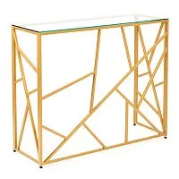 Консольный стол 1051-CG clear золотой AllConsoles 100x35x80