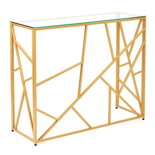 Консольный стол 1051-CG clear золотой AllConsoles 100x35x80