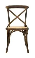 Стул венский CROSS BACK BRONZE бронзовый массив, ротанг