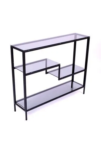 Консольный стол 1012-CB grey черный муар AllConsoles 100x25x80 фото 9