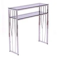 Консольный стол 1124-CS grey серебряный AllConsoles 80x25x80