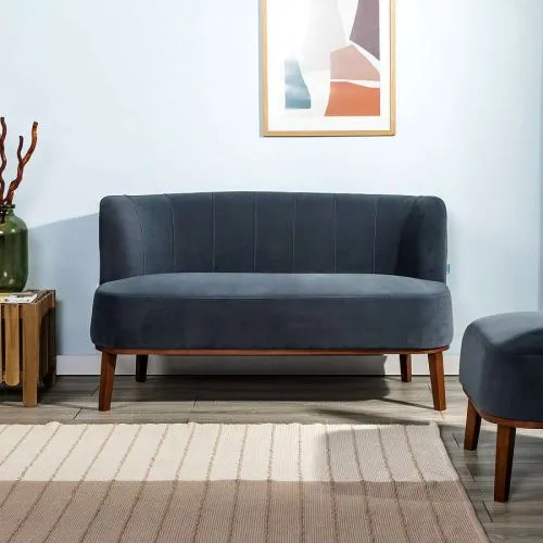 Диван в скандинавском стиле Diag grey 75*62*132 см