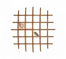Полка под CD диски RCDPL3-M из дерева, орех 108*17*108 см
