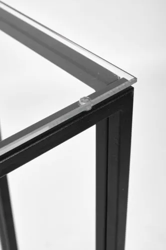 Консольный стол 1073-CB clear черный муар AllConsoles 80x35x80 фото 3