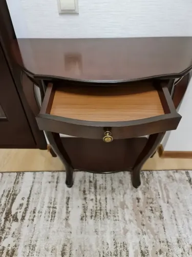 Консольный стол с ящиком, 76*38*80 см, орех фото 4