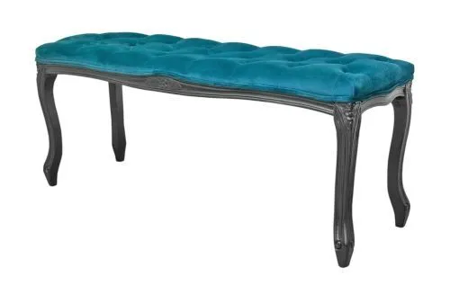 Оттоманка KINA NARROW BLUE/BLACK 46*36*110 см, голубой фото 4