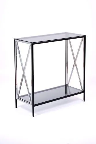 Консольный стол 1033-CB_S grey черный муар, серебряный AllConsoles 80x35x80