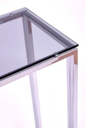 Консольный стол 1084-CS grey серебряный AllConsoles 80x25x80 фото 4