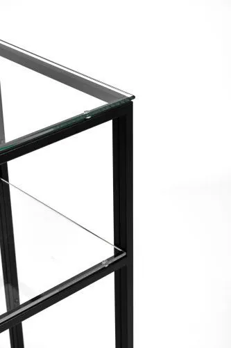 Консольный стол 1013-CB clear черный муар AllConsoles 80x35x80 фото 4