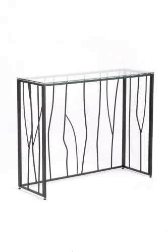 Консольный стол 1021-CB clear черный муар AllConsoles 100x35x80 фото 3