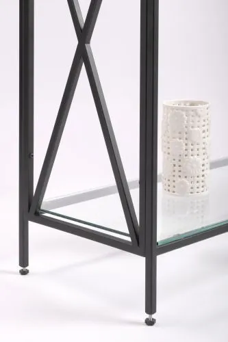 Консольный стол 1031-CB clear черный муар AllConsoles 100x35x80 фото 7