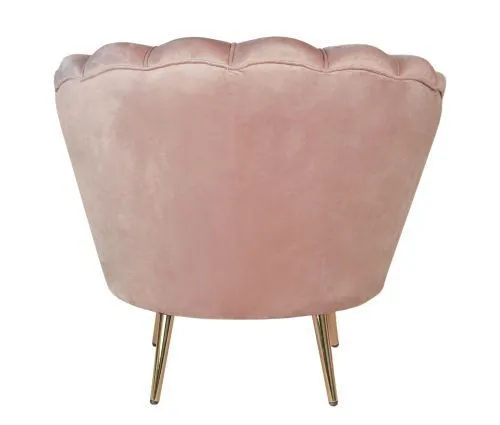 Кресло ракушка розовое Pearl pink 75*75*85 см фото 3