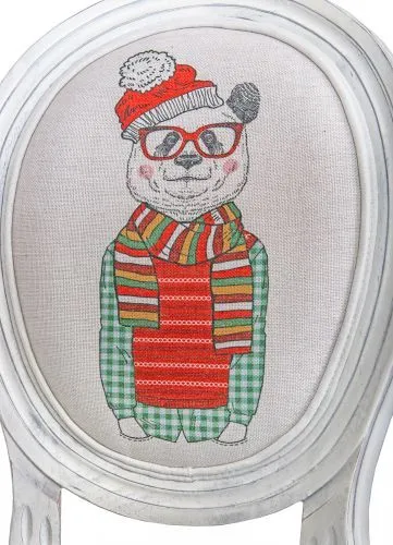 Стул медальон Volker grey bear ver.2 фото 2