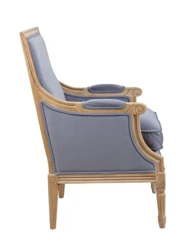 Кресло классическое Coolman sky grey голубовато-серый фото 3
