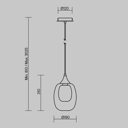 Подвесной светильник Maytoni MOD016PL-01BS1 фото 4