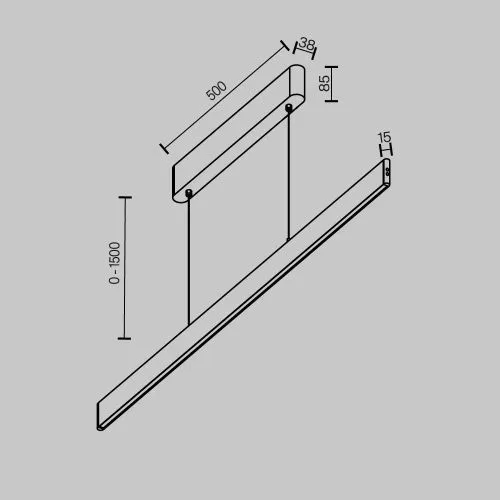 Подвесной светильник Maytoni P109PL-36W2.7-6K-BS фото 2
