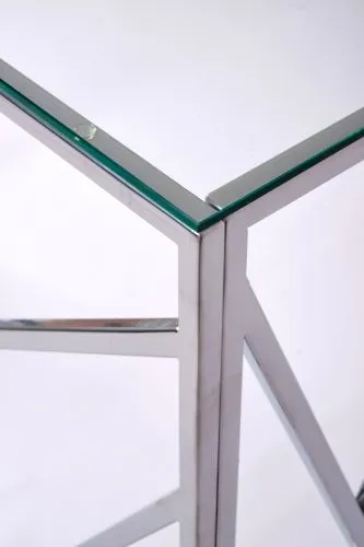 Консольный стол 1051-CS clear серебряный AllConsoles 100x35x80 фото 2