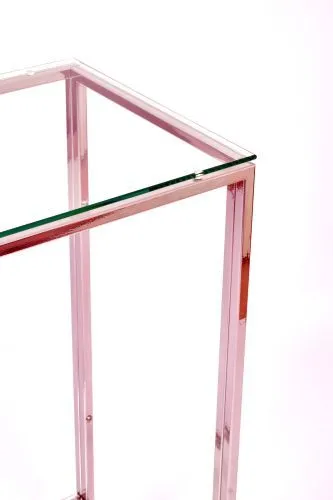 Консольный стол 1083-CS clear серебряный AllConsoles 80x35x80 фото 2