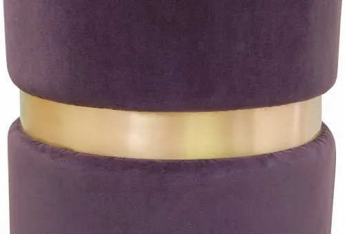 Банкетка фиолетовый велюр BRASSY VIOLET 52*40*40 см фото 3