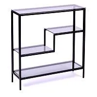 Консольный стол 1014-CB grey черный муар AllConsoles 80x25x80