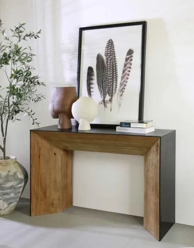Консоль Wooden Vintage Loft в скандинавском стиле 80*40*120 см фото 6