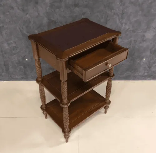 Тумба-этажерка из массива 15351 BROWN орех, 55х40х85 см фото 5