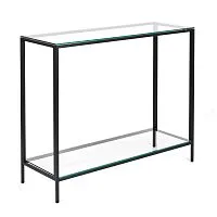Консольный стол 1081-CB clear черный муар AllConsoles 100x35x80