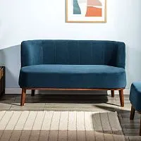 Диван в скандинавском стиле Diag blue 75*62*132 см