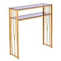 Консольный стол 1124-CG grey золотой AllConsoles 80x25x80