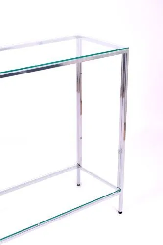 Консольный стол 1081-CS clear серебряный AllConsoles 100x35x80 фото 2