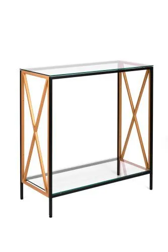 Консольный стол 1033-CB_G clear черный муар, золотой AllConsoles 80x35x80 фото 6